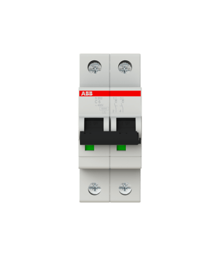 ABB 2CDS252001R0064 S 202-C 6 (2X6A W-Otomat C Tipi 6kA)