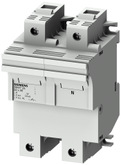Siemens 3NW7251 SİLİNDİRİK SİGORTA YUVASI (KARTUŞ SİGORTA YUVASI); 22X58mm; 1+N KUTUP; 100 A