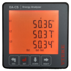 Vteke Şebeke Analizörleri (2-55.Harmonik Ölç,RS-485 Hab,2 Röle çıkış,1 Dij. İnput,Custom LCD)