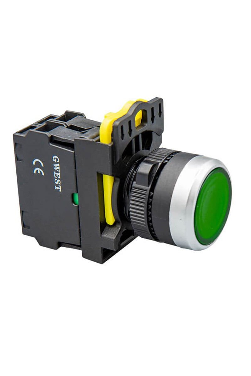 GWEST A5-10D (YEŞİL) 220V. LED IŞIKLI START BUTON