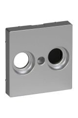 Schneider (MTN4122-0460) TV Prizi tuş kapağı (2 delikli), System-M, Alüminyum