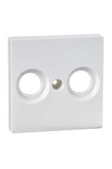 Schneider (MTN4122-0319) TV Prizi tuş kapağı (2 delikli), System-M, Beyaz