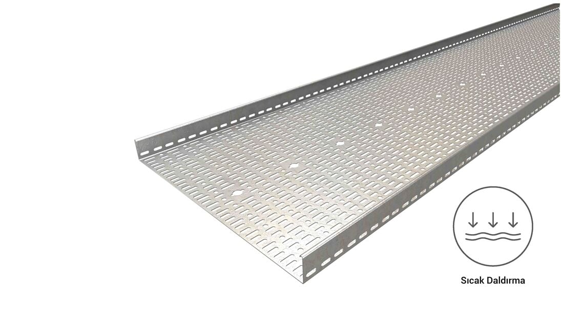 EAE 60 Cty 600 - Sıcak Daldırma Kablo Kanalı (600X60X1,5mm)