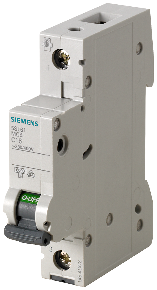 Siemens 5SL6125-7 25A; 1 FAZLI; 70 mm; ANAHTARLI OTOMATİK SİGORTA; 6kA; C TİPİ; YAVAŞ KARAKTERLİ
