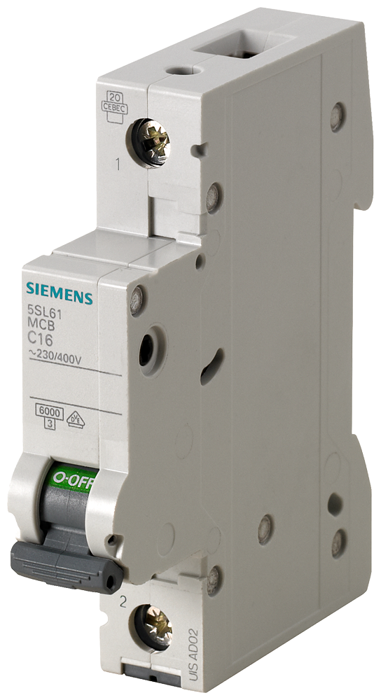 Siemens 5SL6120-7 20A; 1 FAZLI; 70 mm; ANAHTARLI OTOMATİK SİGORTA; 6kA; C TİPİ; YAVAŞ KARAKTERLİ