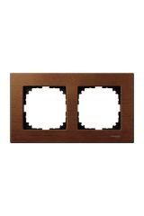 Schneider (MTN4052-3472) İkili çerçeve, M-Elegance Glass, Kiraz