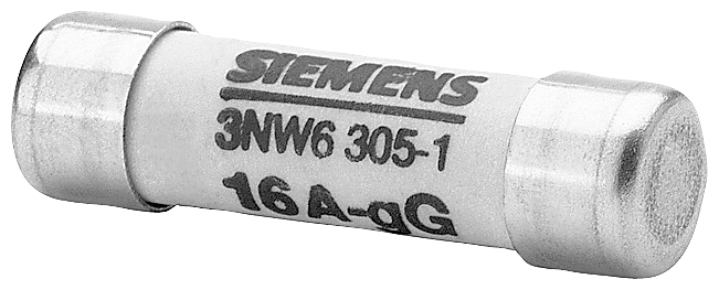 Siemens 3NW6305-1 SİLİNDİRİK SİGORTA (KARTUŞ SİGORTA); 8X32mm; 16 A