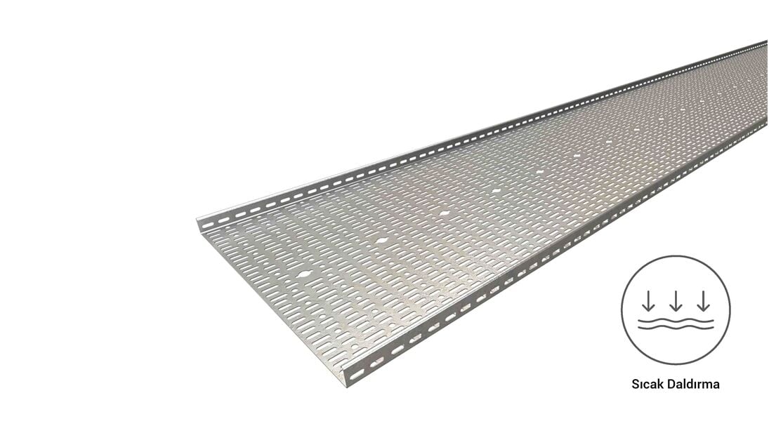 EAE 40 Cty 600 - Sıcak Daldırma Kablo Kanalı (600X40X1,5mm)