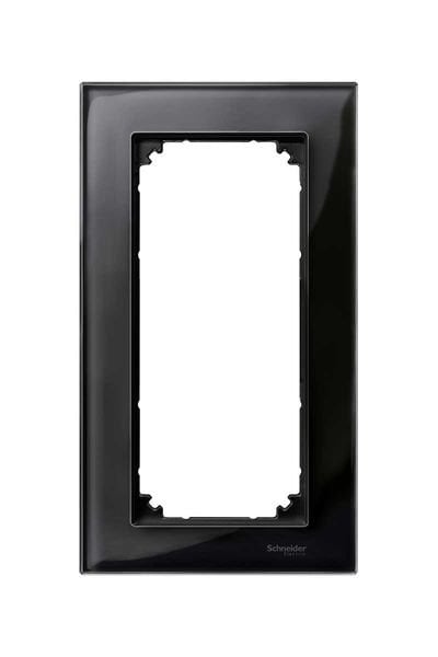 Schneider (MTN404803) Traş Prizi çerçevesi, M-Elegance Glass, Oniks siyah