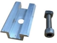 VENTA PANEL SET ALÜMİNYUM; ORTA TUTUCU, CİVATA 16MM,  BAKLAVA SOMUN M8 ORTA TUTUCU GALVANİZ SET