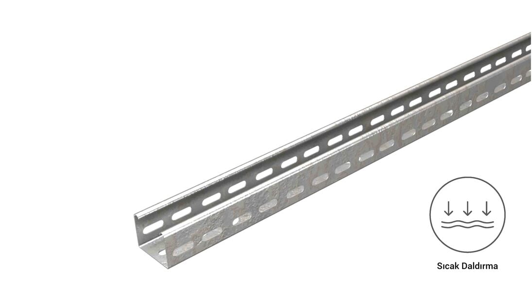 EAE 40 Cty 50 - Sıcak Daldırma Kablo Kanalı (050X40X0.8mm)