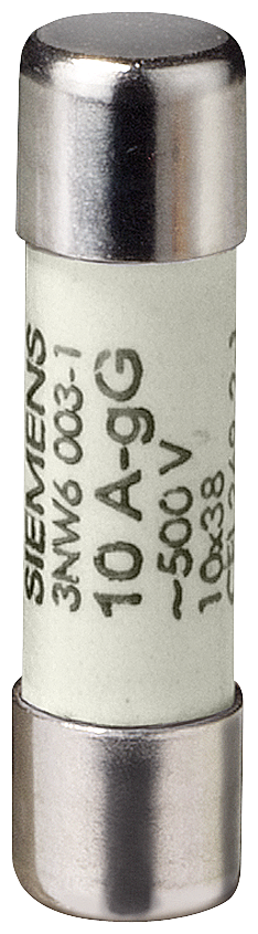 Siemens 3NW6010-1 SİLİNDİRİK SİGORTA (KARTUŞ SİGORTA); 10X38mm; 25 A