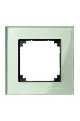 Schneider (MTN404104) Tekli çerçeve, M-Elegance Glass, Zümrüt yeşili