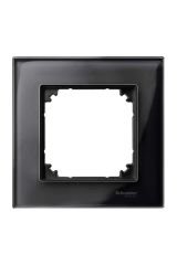 Schneider (MTN404103) Tekli çerçeve, M-Elegance Glass, Oniks siyah