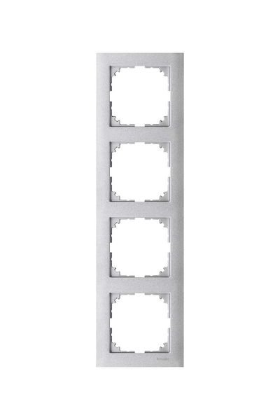 Schneider (MTN4040-3660) M-Pure dörtlü çerçeve Alüminyum