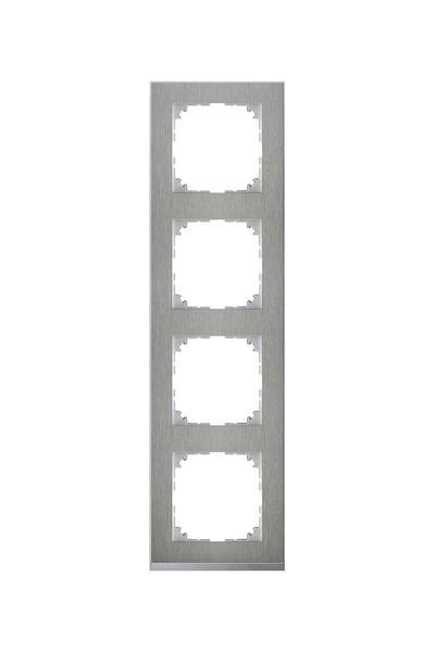 Schneider (MTN4040-3646) M-Pure Decor dörtlü çerçeve Metal