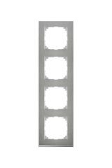 Schneider (MTN4040-3646) M-Pure Decor dörtlü çerçeve Metal