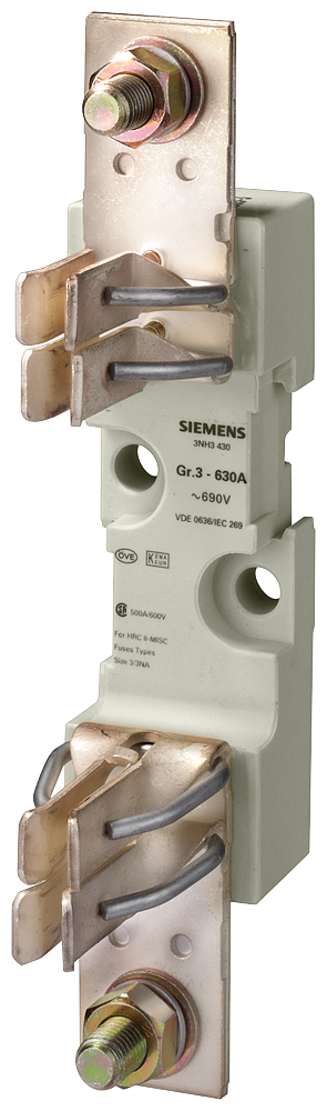 Siemens 3NH3430 NH-BIÇAKLI SİGORTA ALTLIĞI; 630A; MONOFAZE; BOY 3; 49mm
