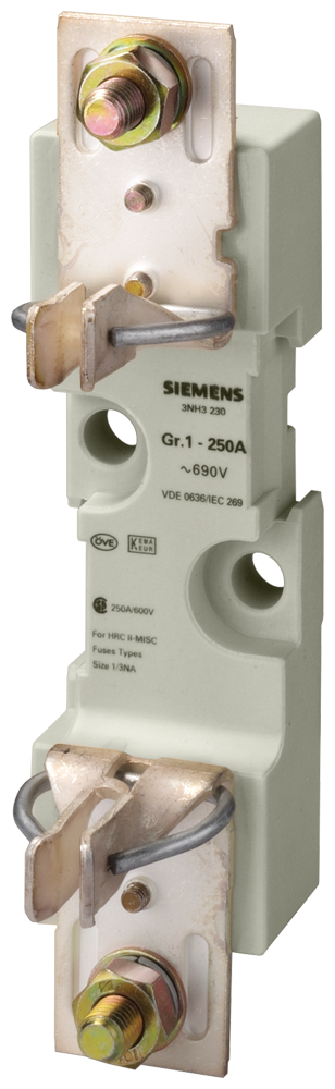 Siemens 3NH3230 NH-BIÇAKLI SİGORTA ALTLIĞI; 250 A; MONOFAZE; BOY 1; 49mm