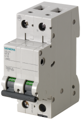 Siemens 5SL4510-7 10A; 1+N; 70mm OTOMAT; ANAHTARLI OTOMATİK SİGORTA; 10kA; C TİPİ; YAVAŞ KARAKTERLİ