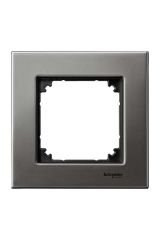 Schneider (MTN403114) Tekli çerçeve, M-Elegance Glass, Rodyum grisi