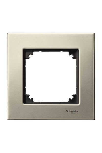 Schneider (MTN403105) Tekli çerçeve, M-Elegance Glass, Titanyum