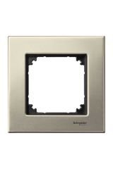 Schneider (MTN403105) Tekli çerçeve, M-Elegance Glass, Titanyum