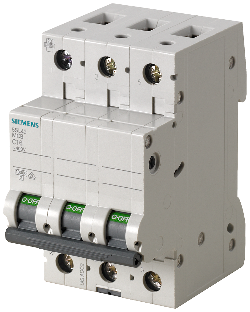 Siemens 5SL4332-7 32A; 3 FAZLI; 70mm OTOMAT; ANAHTARLI OTOMATİK SİGORTA; 10kA; C TİPİ; YAVAŞ KARAKTERLİ