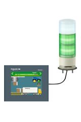 Schneider (XVGU3SWV) Doğrudan bağlantı     3 Katlı     Her kat 6 farklı renkte, Sabit veya Flaşör olarak programlanabilir LED