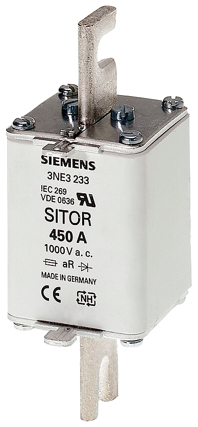 Siemens 3NE3233 SITOR SİGORTA; 1000V AC; aR;  450A; BOY:2