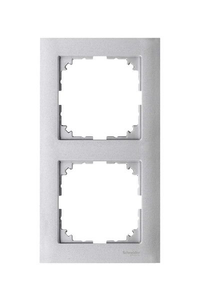 Schneider (MTN4020-3660) M-Pure ikili çerçeve Alüminyum