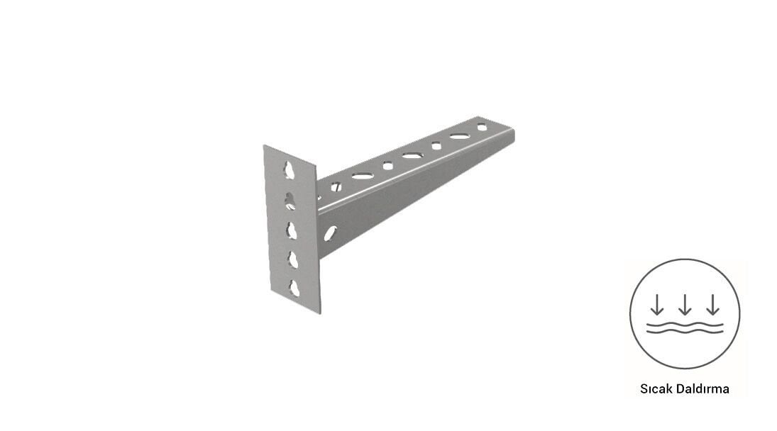 EAE ETS-D 100 - Duvar Tipi Kanal Taşıyıcı (2mm) - Sıcak Daldırma