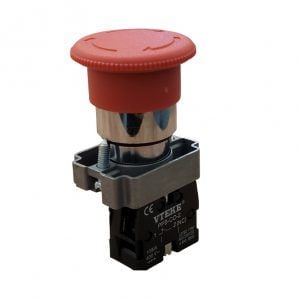 Vteke VİDA MONTAJLİ, METAL SERİSİ 22MM YAYLI BUTON SİYAH, NA