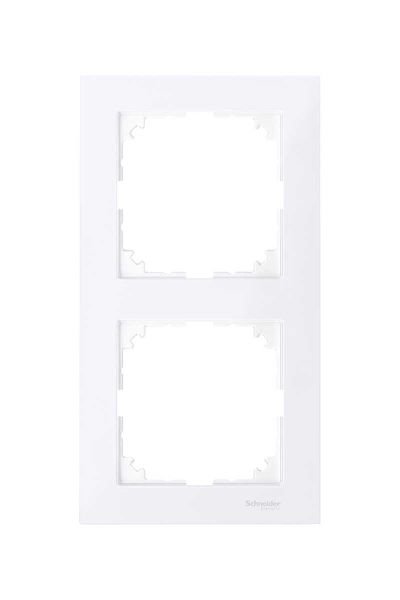 Schneider (MTN4020-3625) M-Pure ikili çerçeve Aktif Beyaz