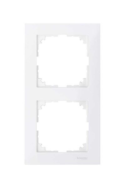 Schneider (MTN4020-3619) M-Pure ikili çerçeve Beyaz
