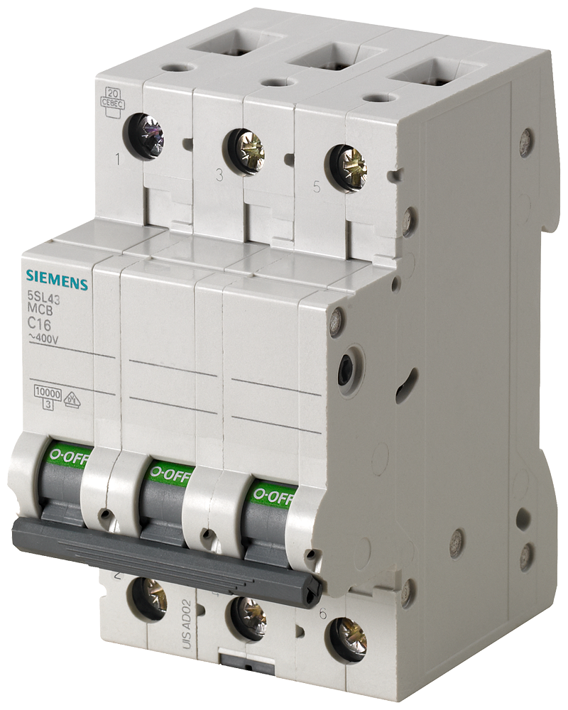 Siemens 5SL4302-7 2A; 3 FAZLI; 70mm OTOMAT; ANAHTARLI OTOMATİK SİGORTA; 10kA; C TİPİ; YAVAŞ KARAKTERLİ