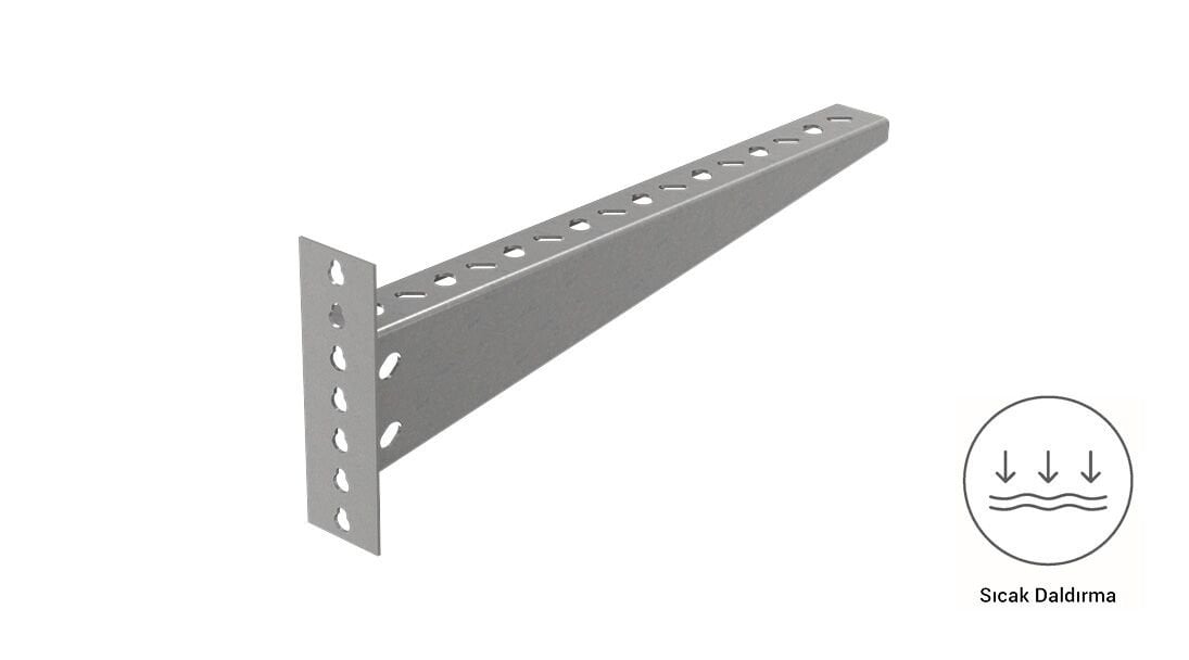 EAE ETS-D 400 - Duvar Tipi Kanal Taşıyıcı (2mm) - Sıcak Daldırma