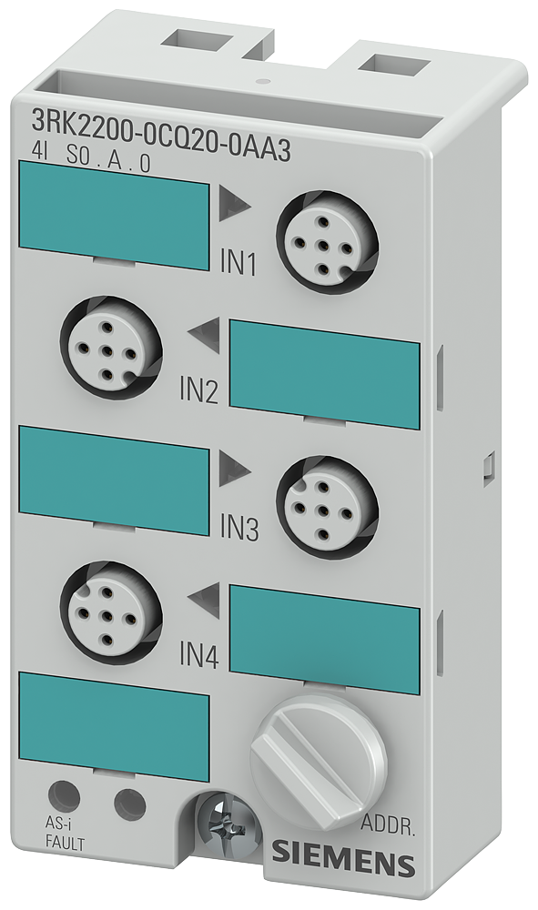 Siemens 3RK2200-0CQ20-0AA3 AS-I K45 Slave - 4DI