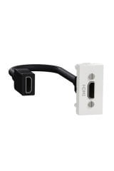 Schneider (NU343018) Yeni Unica, HDMI Konnektörlü Priz 1 modül, Beyaz