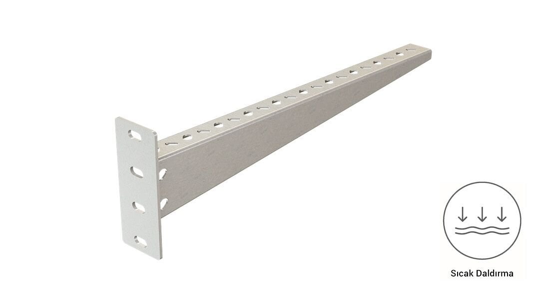EAE STS-D 500 Duvar Tipi Kanal Taşıyıcı (2mm) - Sıcak Daldırma