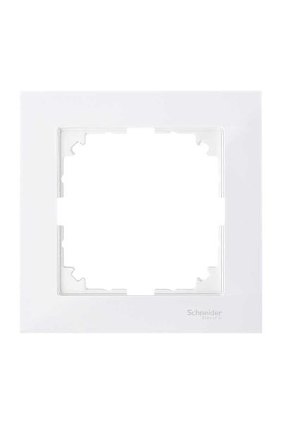 Schneider (MTN4010-3619) M-Pure tekli çerçeve Beyaz