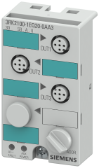 Siemens 3RK2100-1EQ20-0AA3 AS-I K45 Slave - 3DO (1A)