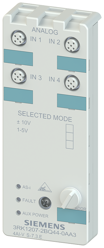 Siemens 3RK1207-2BQ44-0AA3 AS-I K60 Slave 4AI - ± 10 V / 1..5 V