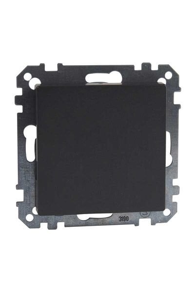 Schneider (MTN391814) Kör Kapak (montaj plakası ile), System-M, Antrasit