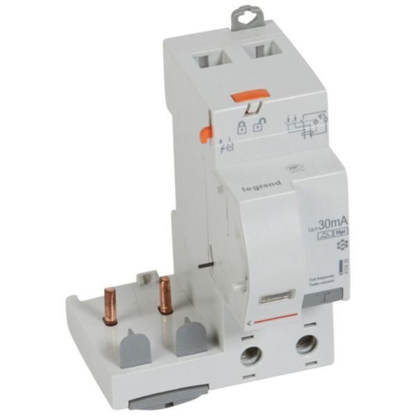 Legrand (410435) DX³ yana montaj kaçak akım koruma 2P F 63A 30mA (1 mod