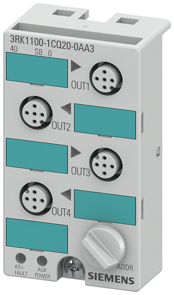 Siemens 3RK1100-1CQ20-0AA3 AS-I K45 Slave 4DO (1A)