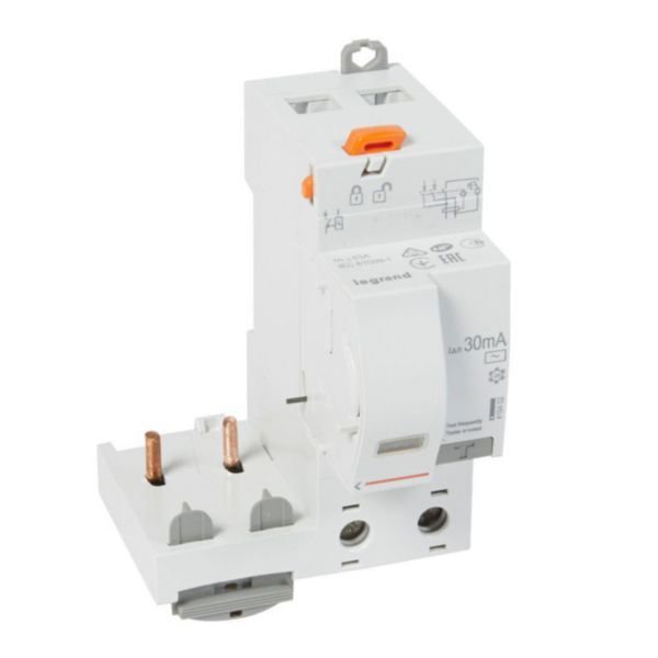 Legrand (410402) DX³ yana montaj kaçak akım koruma 2P AC 63A 30mA (1 mo