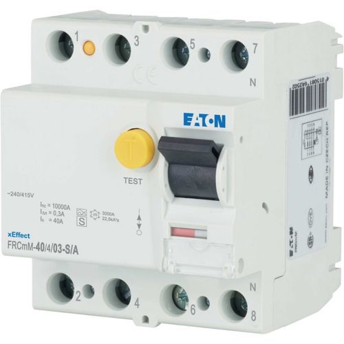 Eaton FRCMM-40/4/03-S/A Artık Akım Devre Kesiciler (S/A tipi, selektif) 4x40A, 10kA, 300mA (170448)