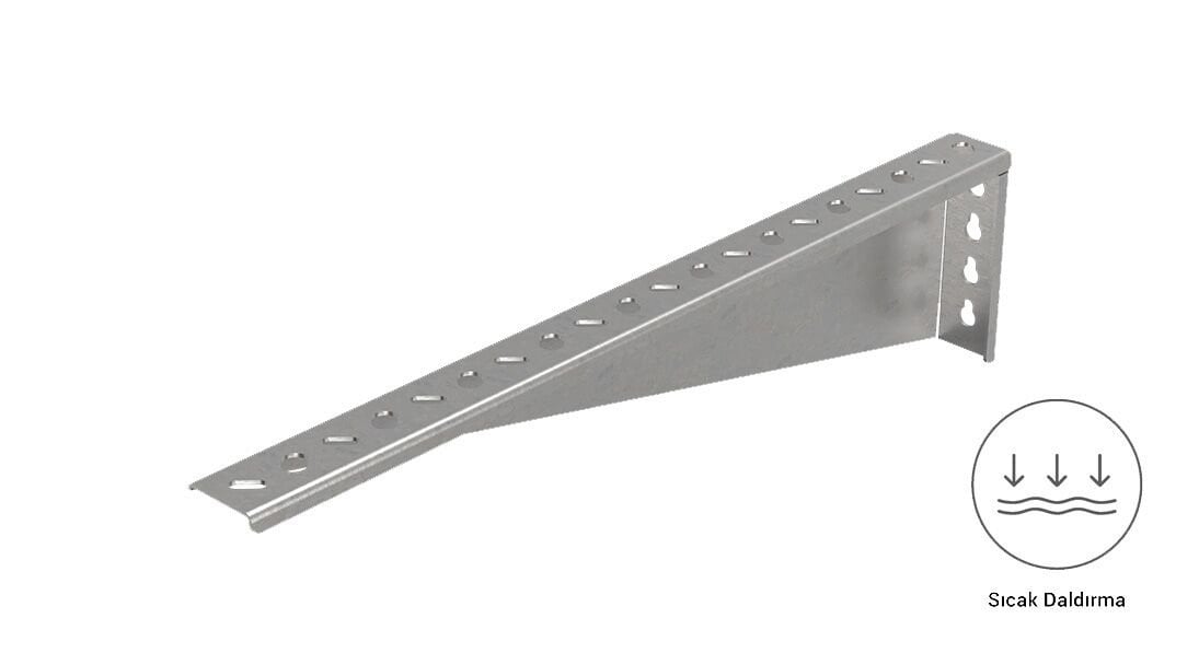 EAE TS 600 - Duvar Tipi Kanal Taşıyıcı (2mm) -  Sıcak Daldırma