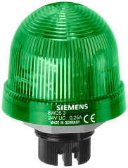 Siemens 8WD5320-5AC 8WD Entegre LED'li Tekli Sinyal Elamanı, Kalıcı Işıklı, Yeşil